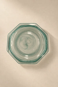 Still Current Teal Glass Serving Plate