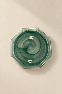 Still Current Teal Glass Serving Plate