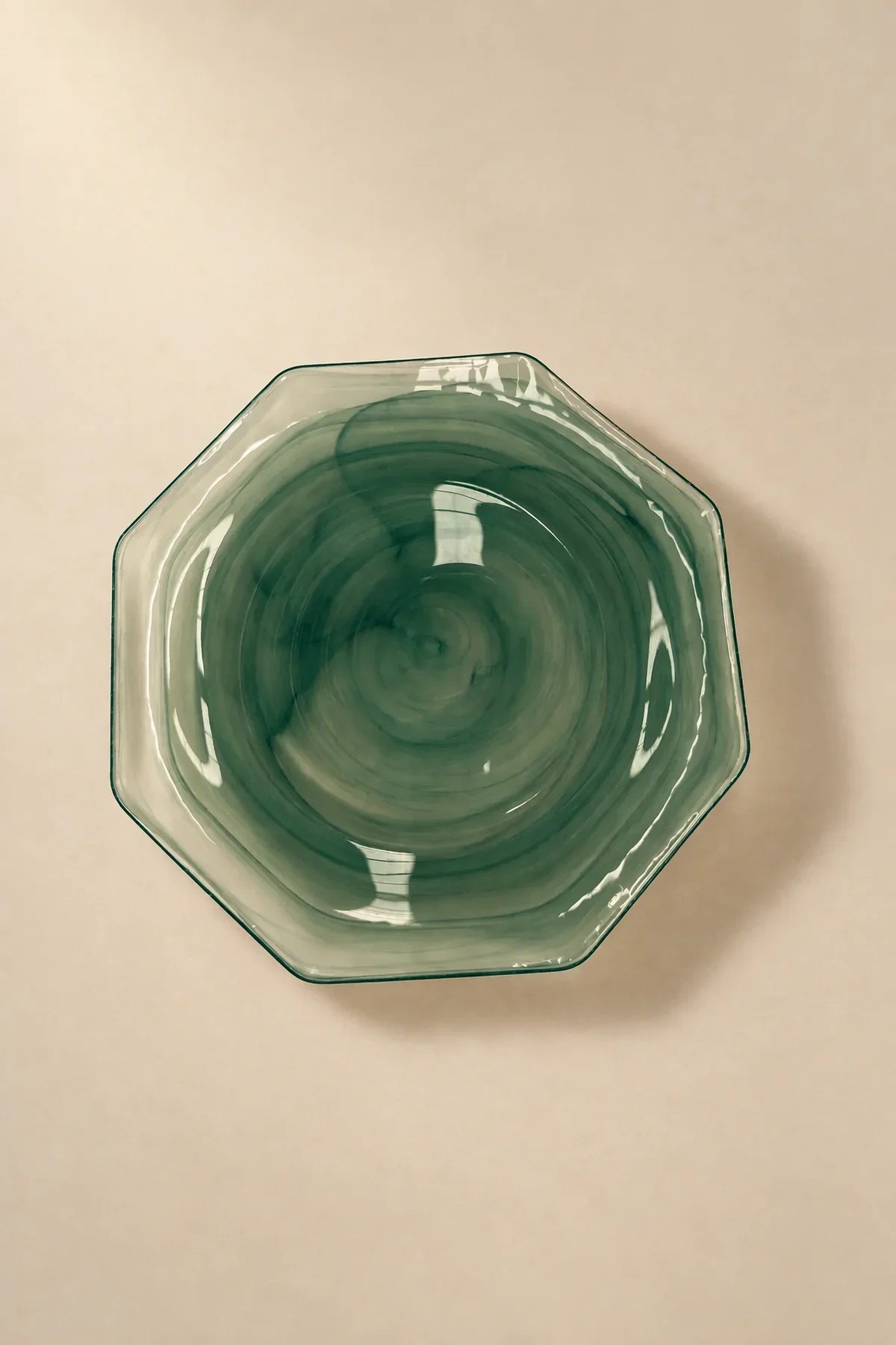 Still Current Teal Glass Serving Plate