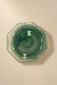 Still Current Teal Glass Serving Plate