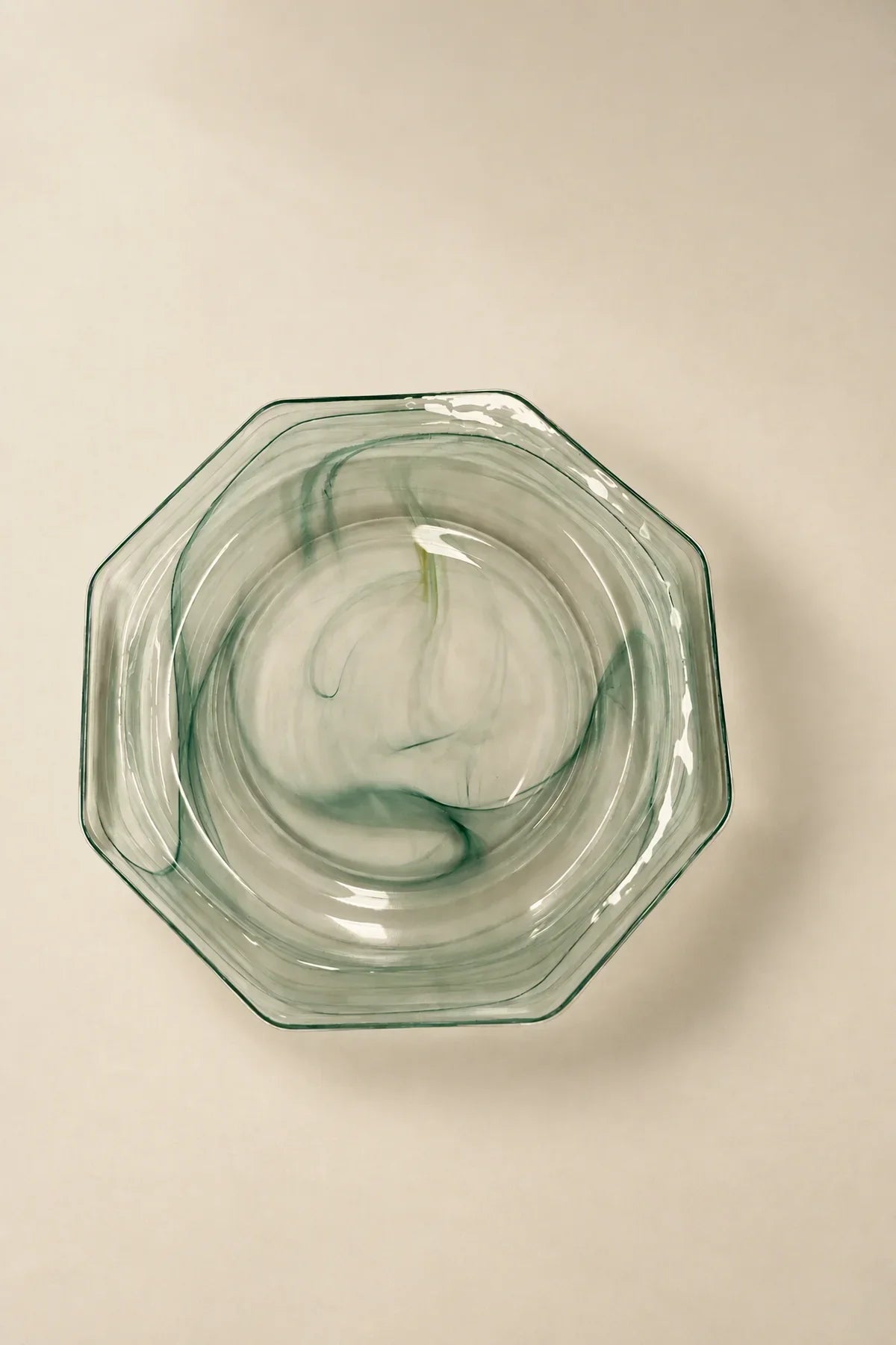 Still Current Teal Glass Serving Plate