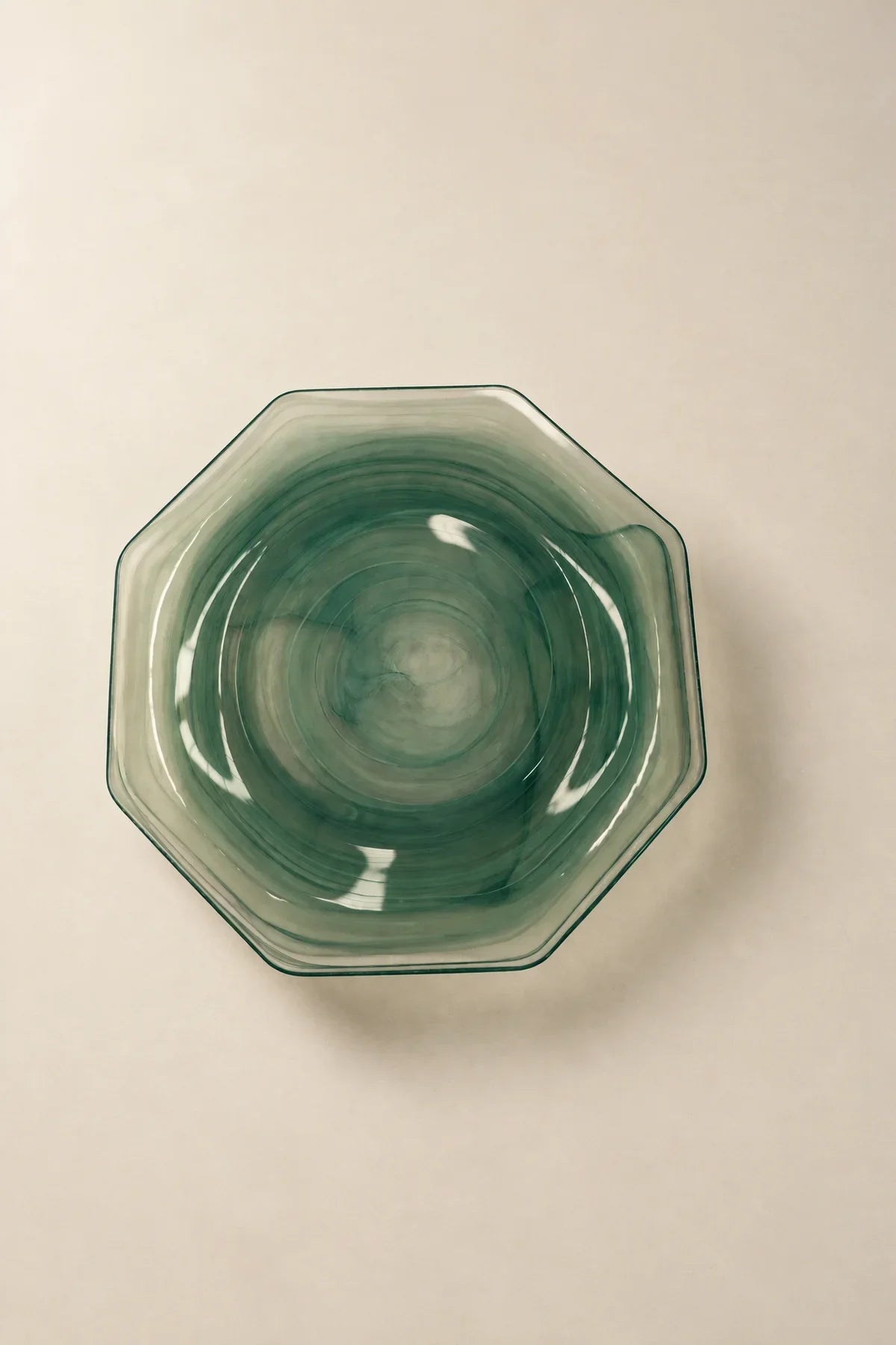 Still Current Teal Glass Serving Plate