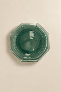 Still Current Teal Glass Serving Plate