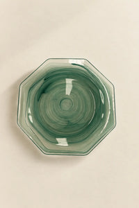 Still Current Teal Glass Serving Plate