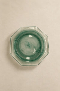 Still Current Teal Glass Serving Plate