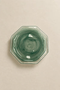 Still Current Teal Glass Serving Plate