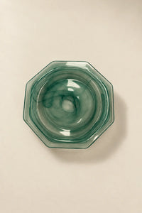 Still Current Teal Glass Serving Plate