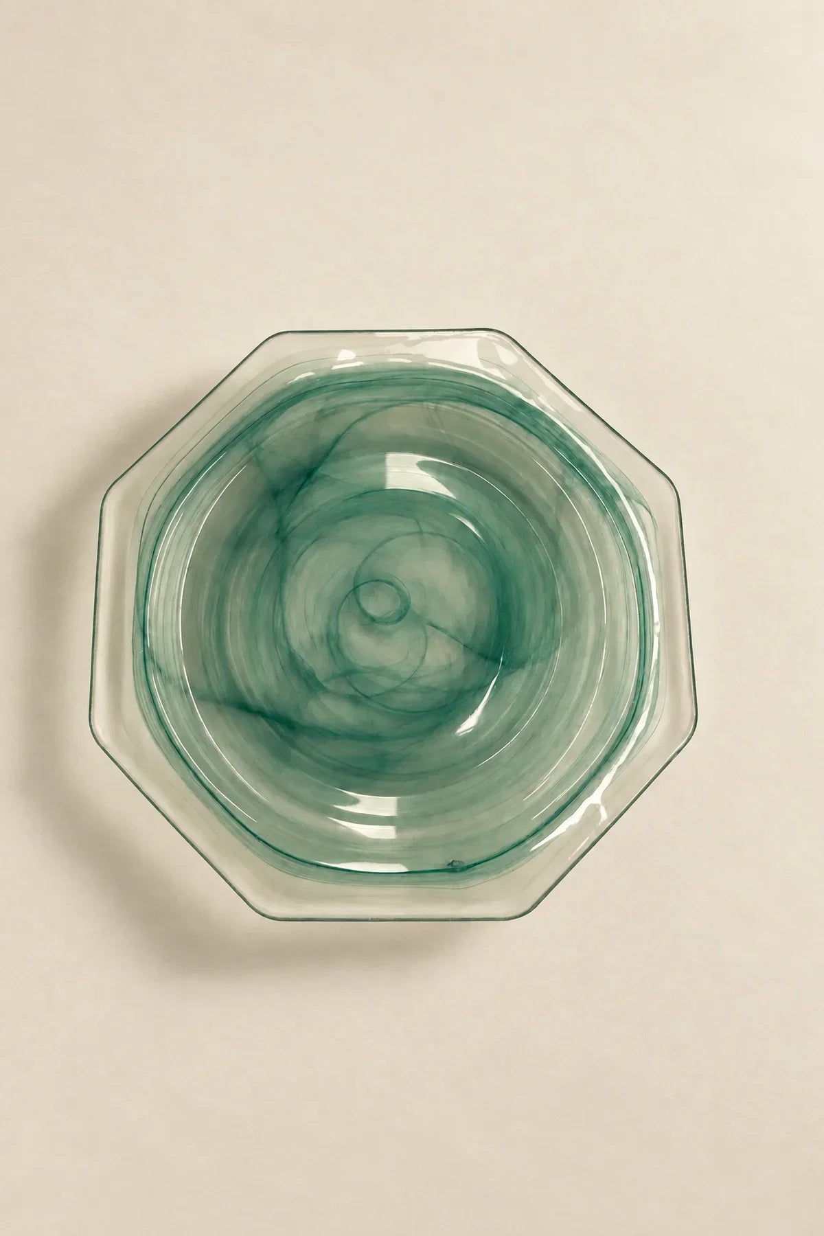 Still Current Teal Glass Serving Plate