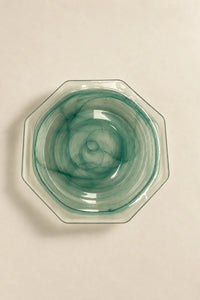 Still Current Teal Glass Serving Plate