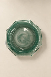 Still Current Teal Glass Serving Plate
