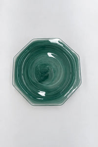 Still Current Teal Glass Serving Plate