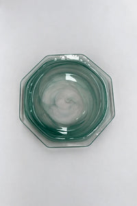 Still Current Teal Glass Serving Plate