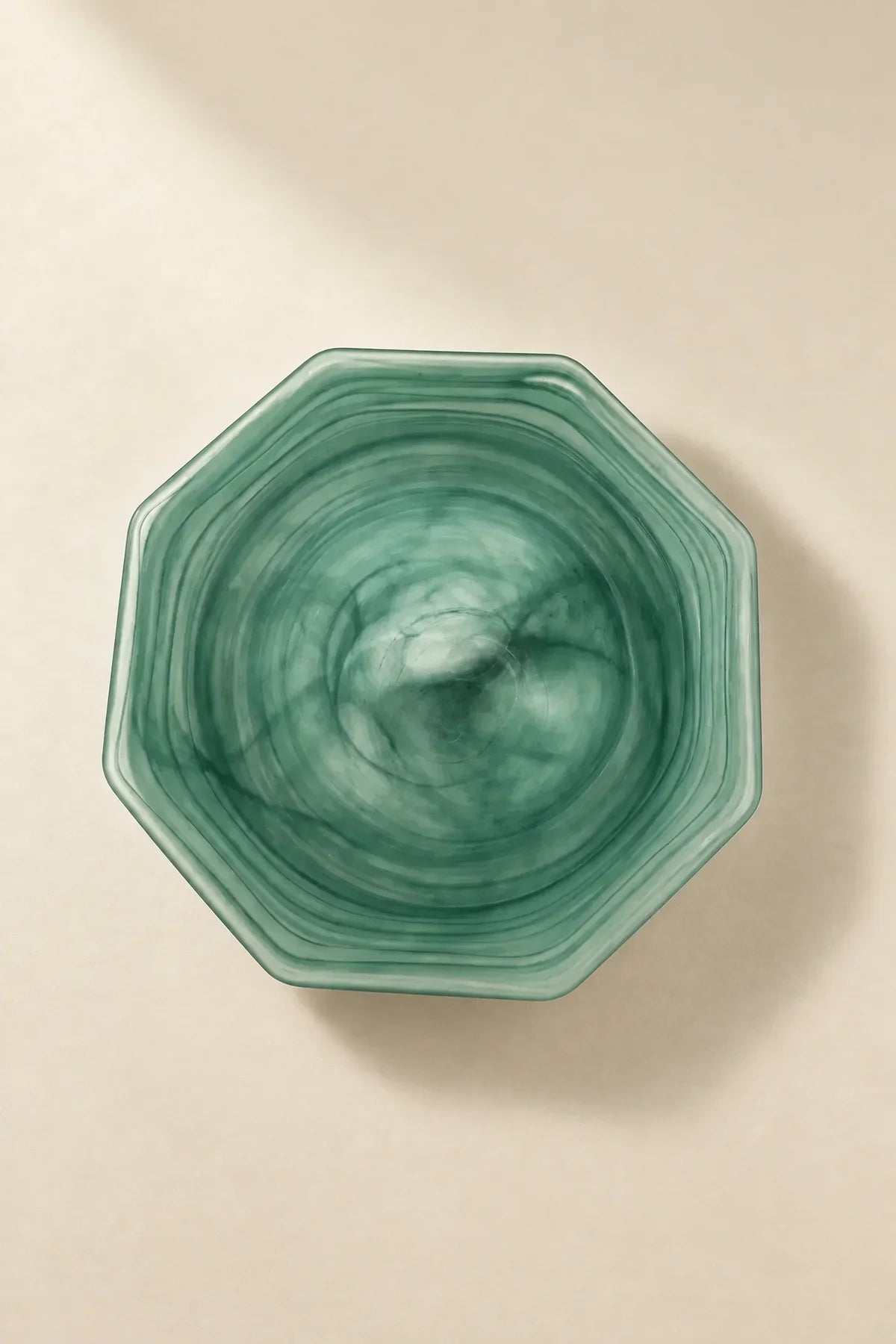 Tidal Orbit Teal Glass Serving Plate