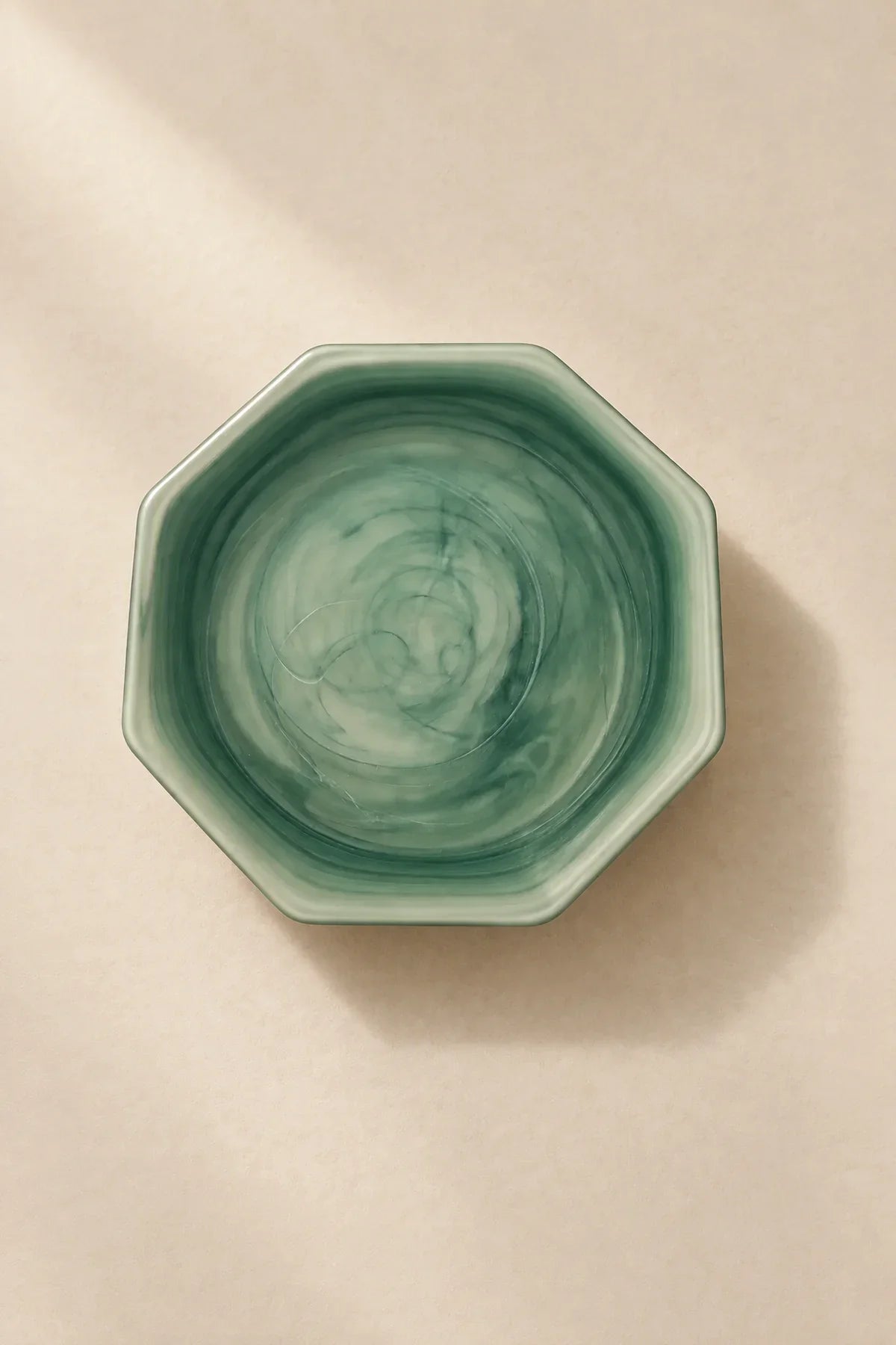 Tidal Orbit Teal Glass Serving Plate