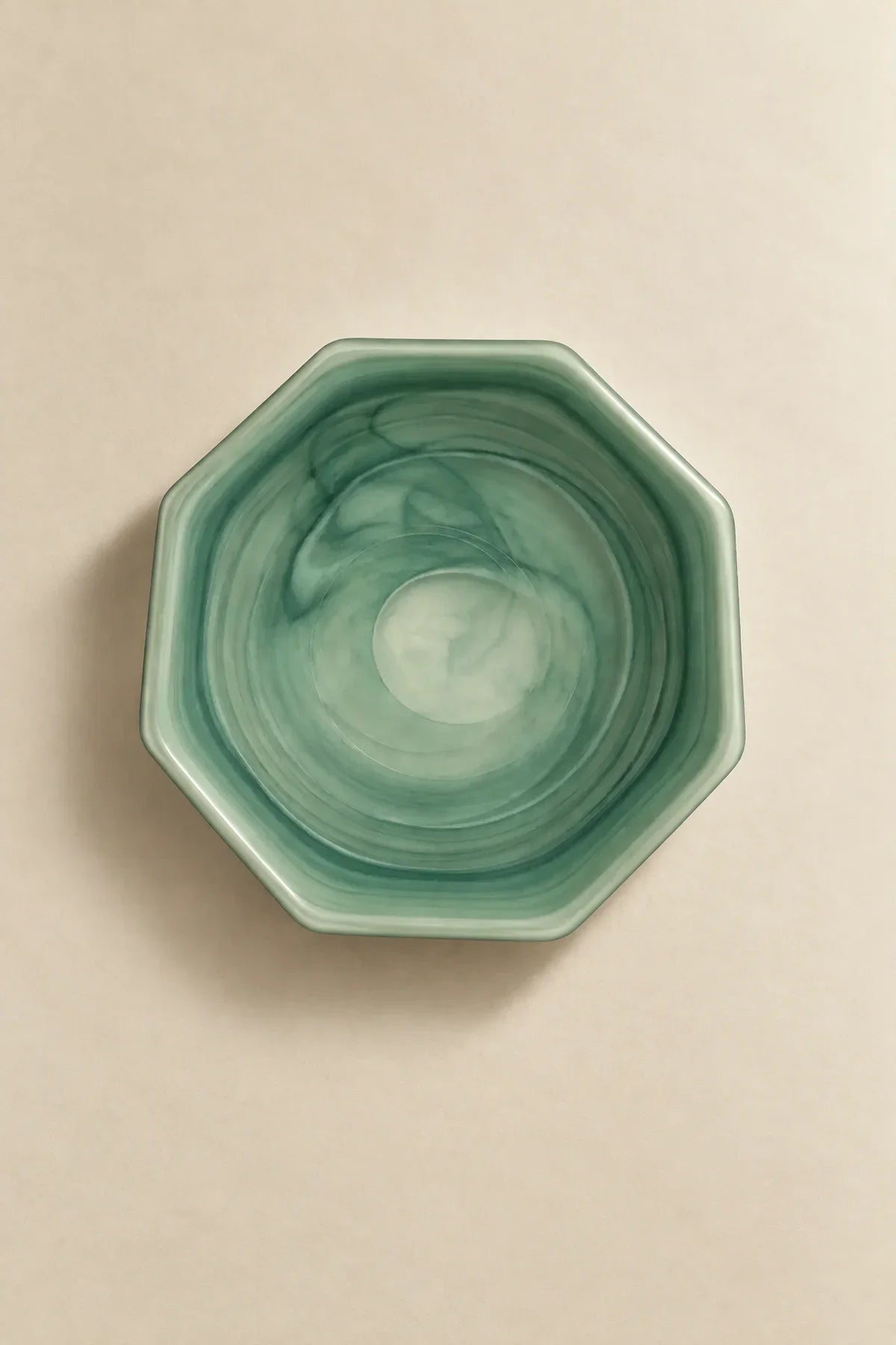 Tidal Orbit Teal Glass Serving Plate