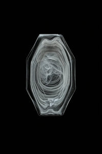 Quiet Orbit White-Swirl Glass Serving Tray