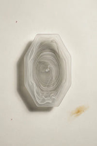 Still Current Sage Glass Serving Bowl
