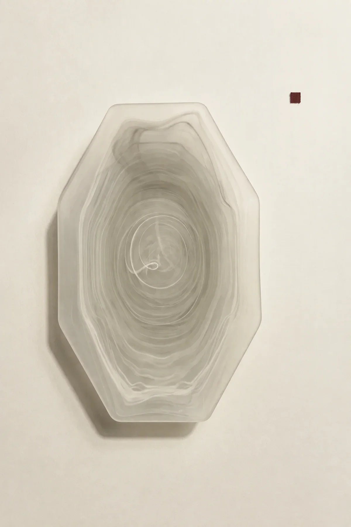 Still Current Sage Glass Serving Bowl