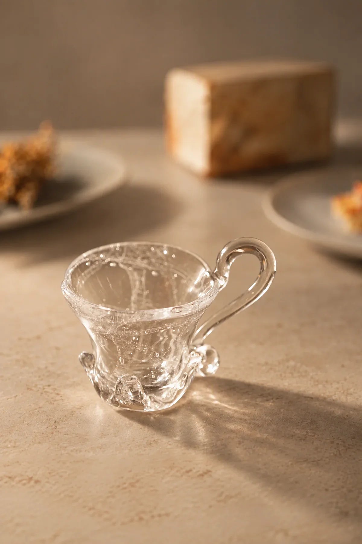 Fountain Crown Clear Glass Coffee Cup