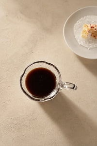 Fountain Crown Clear Glass Coffee Cup