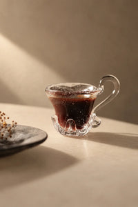 Fountain Crown Clear Glass Coffee Cup
