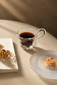 Fountain Crown Clear Glass Coffee Cup