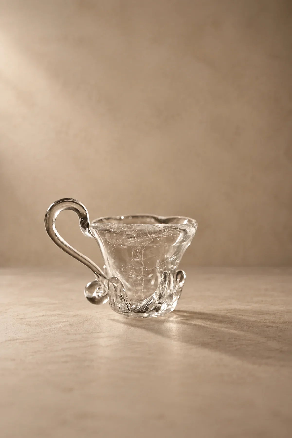 Fountain Crown Clear Glass Coffee Cup