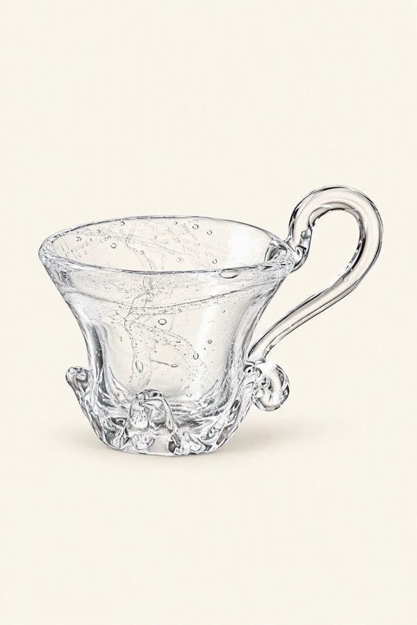 Fountain Crown Clear Glass Coffee Cup