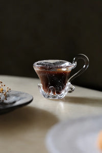 Fountain Crown Clear Glass Coffee Cup