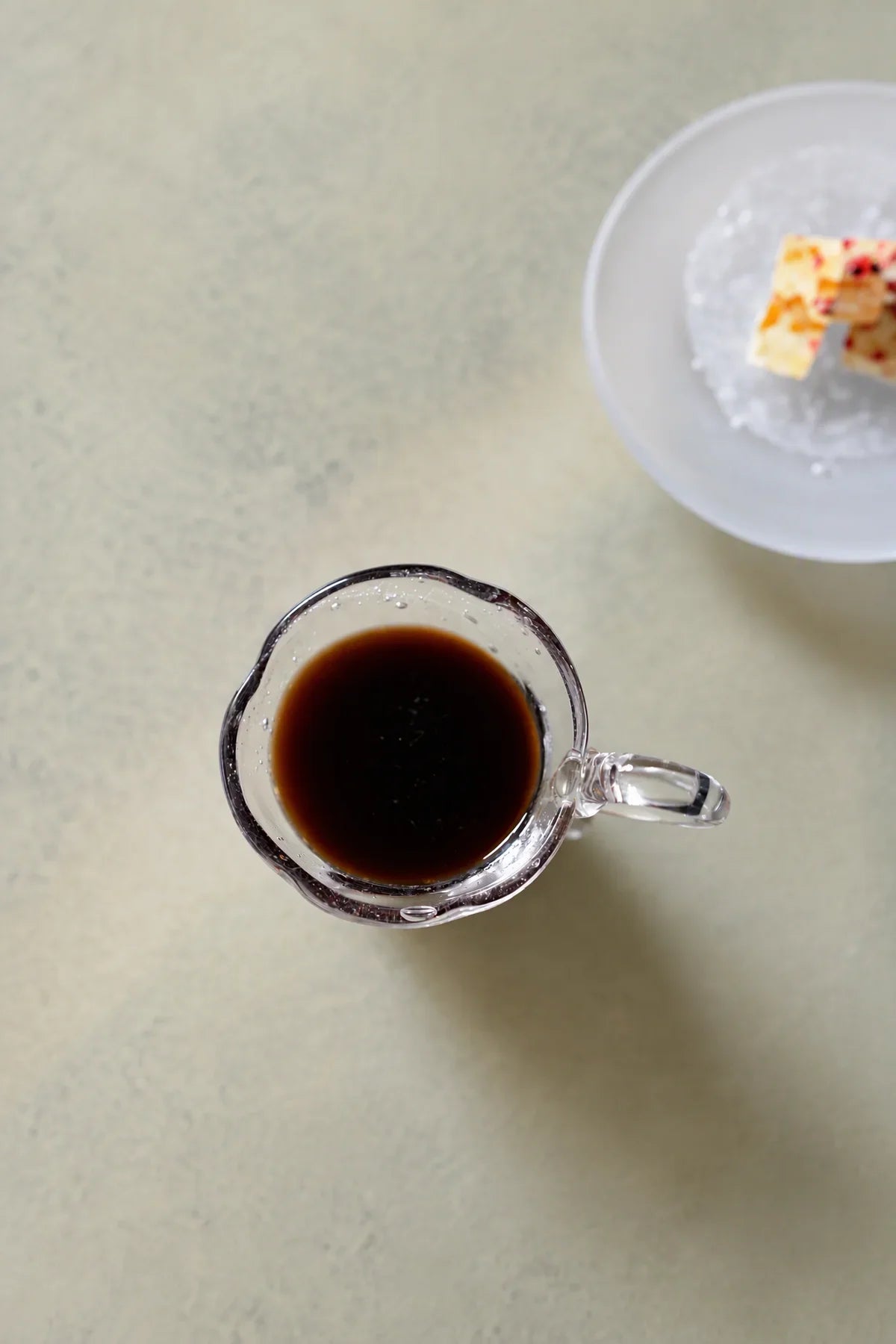 Fountain Crown Clear Glass Coffee Cup