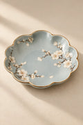Ripple Pool Sage Green Glass Serving Plate