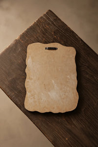 Earthbound Form Stone-Look Resin Decorative Mirror