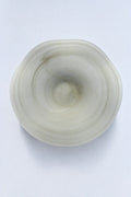 Ripple Pool Sage Green Glass Serving Plate