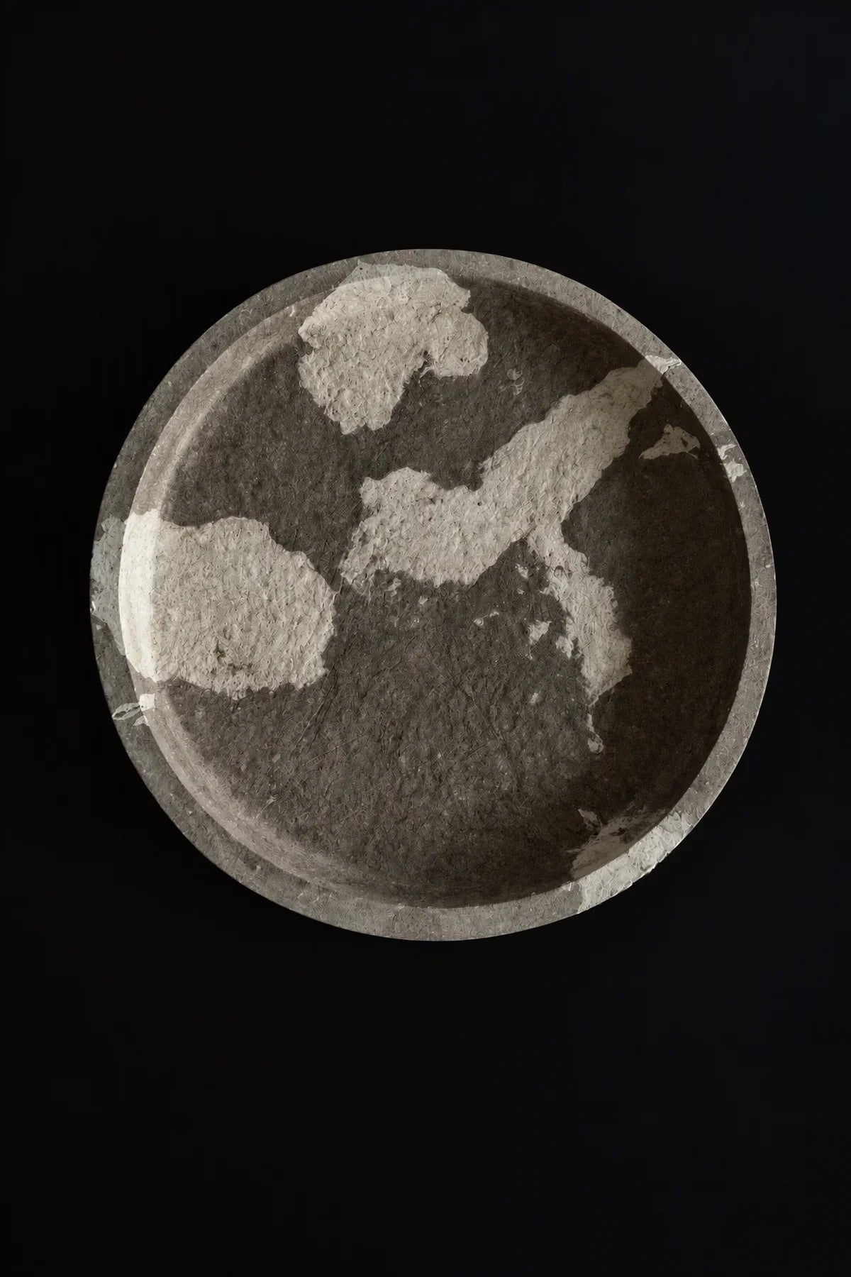 Earth Fragment Mottled Fiber-Look Serving Tray