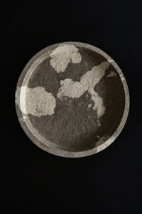 Earth Fragment Mottled Fiber-Look Serving Tray