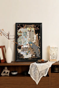 Hidden Paradise Espresso Wall Mirror