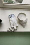 Crumple Cream Leather-Look Phone Case