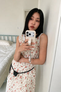 Crumple Cream Leather-Look Phone Case