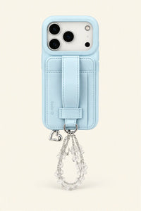 Handheld Muse Blue Leather-Look Phone Case