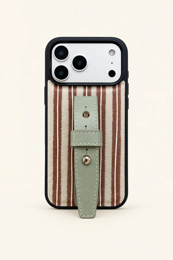 Studio Picnic Forest Green Leather-Look Phone Case