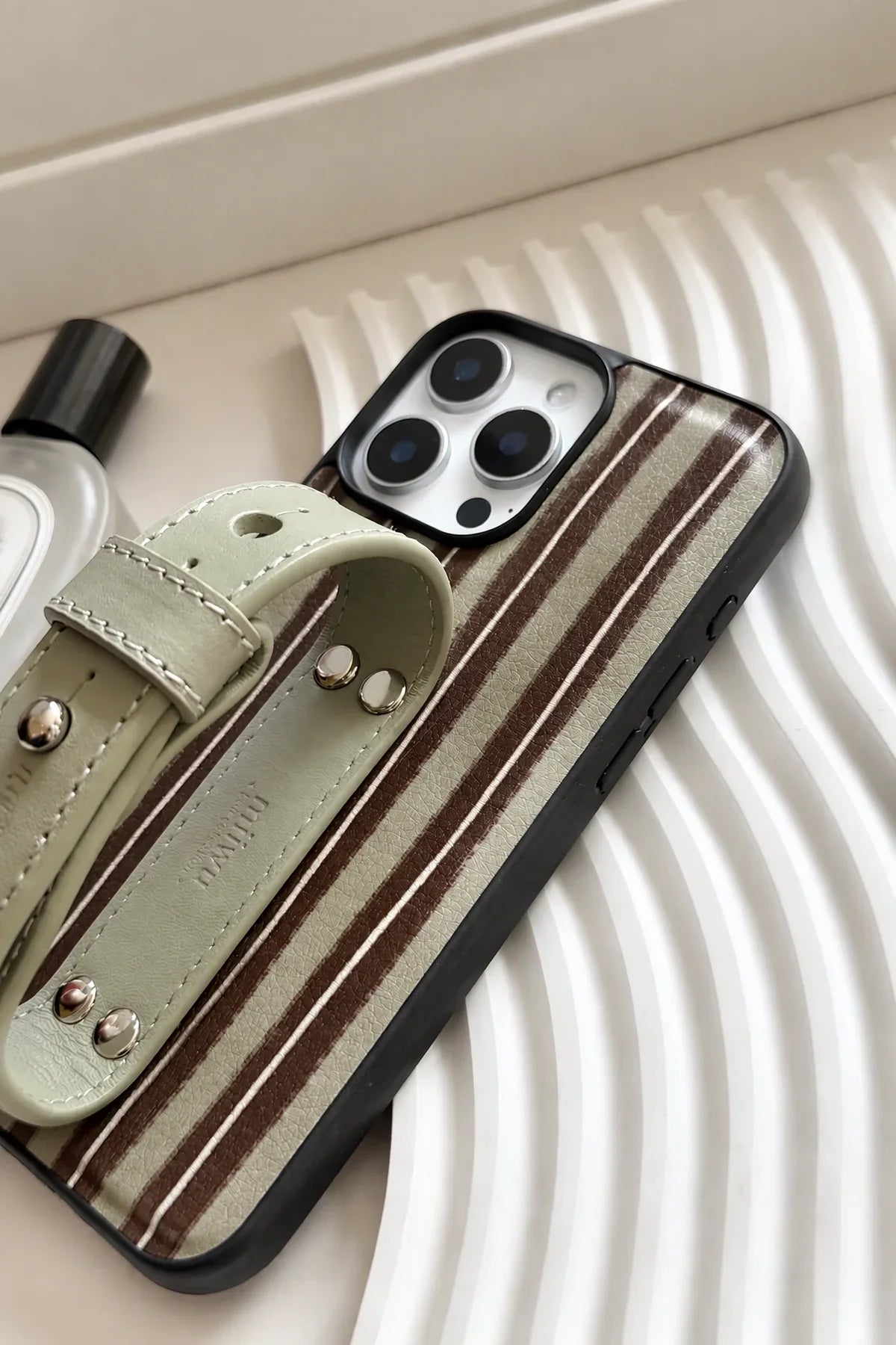 Studio Picnic Forest Green Leather-Look Phone Case