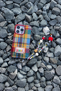 Studio Picnic Red Plaid Fabric Phone Case