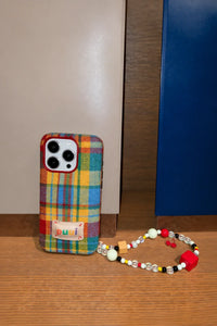 Studio Picnic Red Plaid Fabric Phone Case