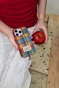 Studio Picnic Red Plaid Fabric Phone Case