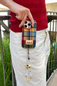 Studio Picnic Red Plaid Fabric Phone Case