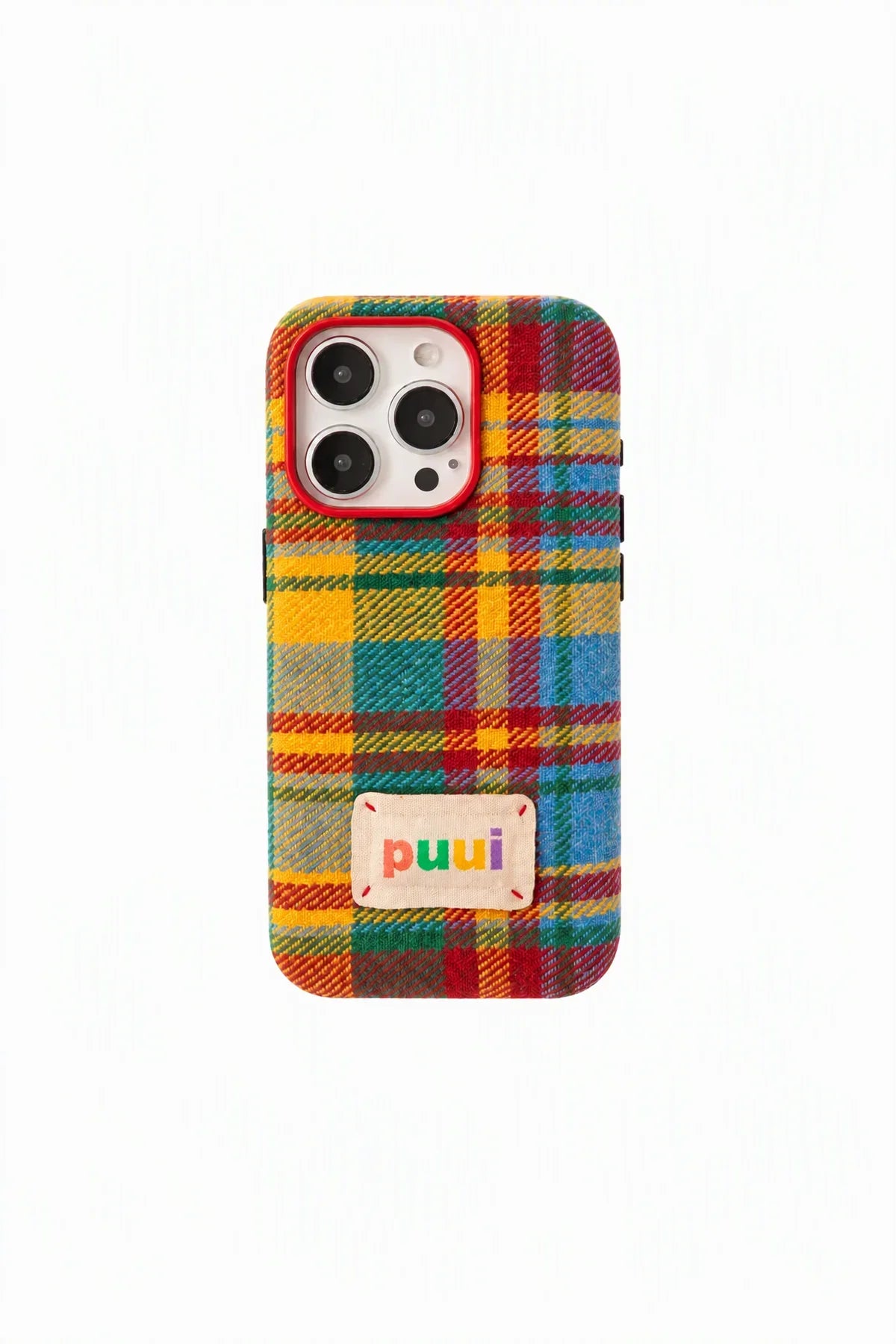 Studio Picnic Red Plaid Fabric Phone Case