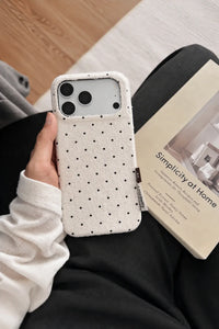 Pillow Talk Dotted Plush Fabric Phone Case