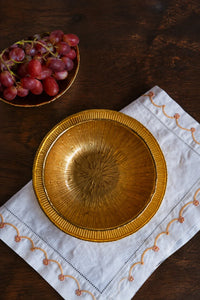 Solar Flare Gold Glass Dinnerware Set