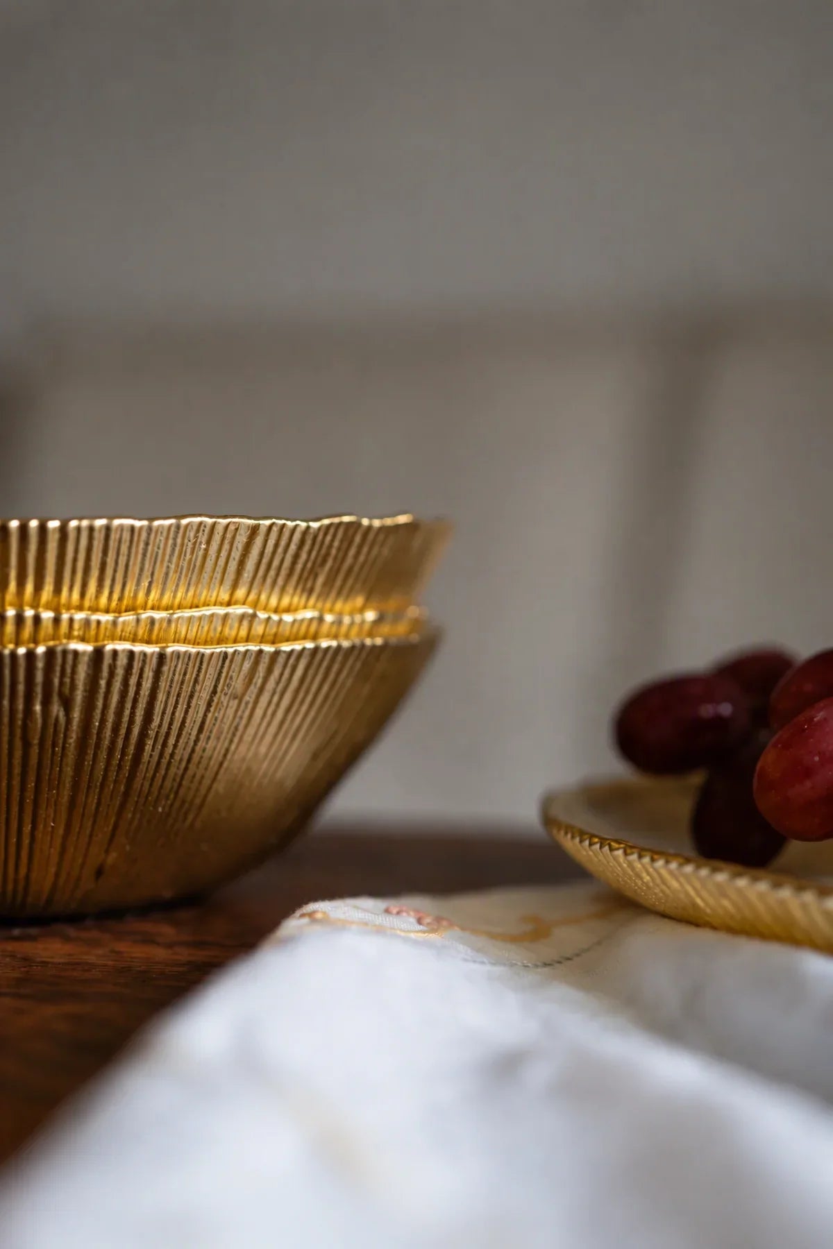 Solar Flare Gold Glass Dinnerware Set
