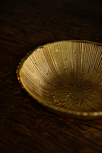 Solar Flare Gold Glass Dinnerware Set